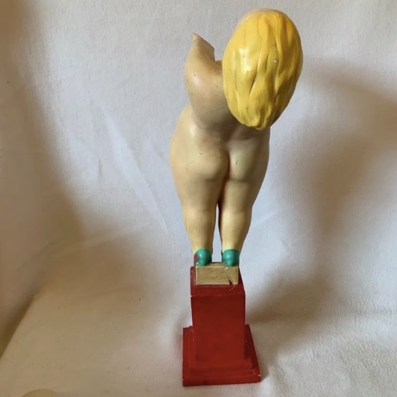 Fernando Botero Ceramic Lamp Base 20.5" x 6" x 11" Unsigned attributed to Botero - Picture 6 of 7